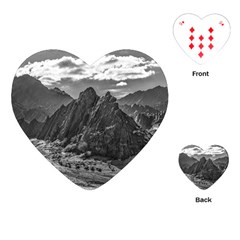 Andean Landscape At Brava Lagoon Reserve, La Rioja, Argentina Playing Cards Single Design (heart) by dflcprintsclothing