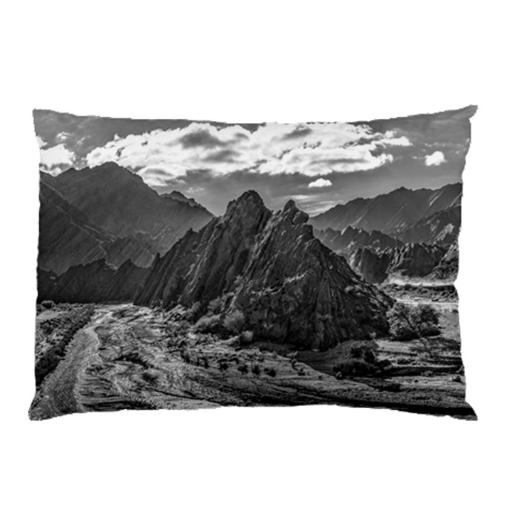 Andean Landscape At Brava Lagoon Reserve, La Rioja, Argentina Pillow Case