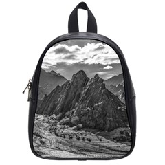 Andean Landscape At Brava Lagoon Reserve, La Rioja, Argentina School Bag (small) by dflcprintsclothing