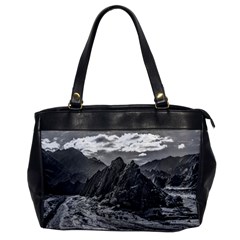 Andean Landscape At Brava Lagoon Reserve, La Rioja, Argentina Oversize Office Handbag by dflcprintsclothing