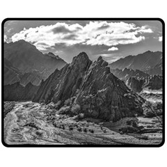 Andean Landscape At Brava Lagoon Reserve, La Rioja, Argentina Fleece Blanket (medium) 