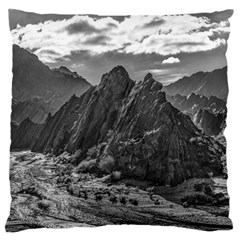 Andean Landscape At Brava Lagoon Reserve, La Rioja, Argentina Large Cushion Case (one Side) by dflcprintsclothing