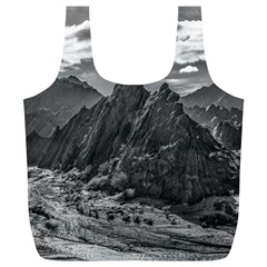 Andean Landscape At Brava Lagoon Reserve, La Rioja, Argentina Full Print Recycle Bag (xl) by dflcprintsclothing