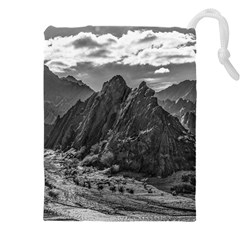 Andean Landscape At Brava Lagoon Reserve, La Rioja, Argentina Drawstring Pouch (5xl) by dflcprintsclothing