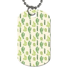 Cactus Pattern Dog Tag (one Side) by goljakoff