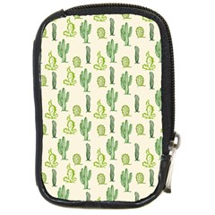 Cactus Pattern Compact Camera Leather Case by goljakoff