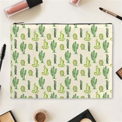 Cactus Pattern Cosmetic Bag (xl) by goljakoff