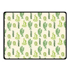 Cactus Pattern Fleece Blanket (small) by goljakoff