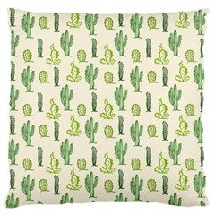 Cactus Pattern Large Cushion Case (one Side) by goljakoff