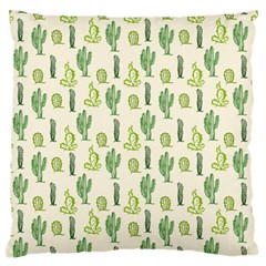 Cactus Pattern Large Flano Cushion Case (two Sides) by goljakoff