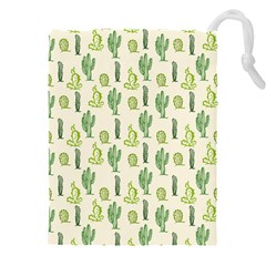 Cactus Pattern Drawstring Pouch (5xl) by goljakoff