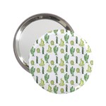 Cactus pattern 2.25  Handbag Mirrors Front