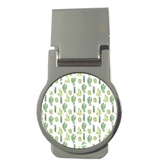 Cactus Pattern Money Clips (round)  by goljakoff