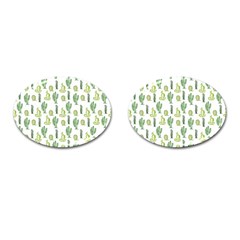 Cactus Pattern Cufflinks (oval) by goljakoff