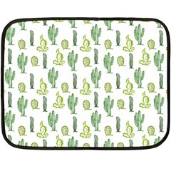 Cactus Pattern Fleece Blanket (mini) by goljakoff