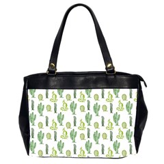 Cactus Pattern Oversize Office Handbag (2 Sides) by goljakoff