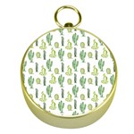 Cactus pattern Gold Compasses Front