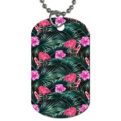 Pink Flamingo Dog Tag (two Sides) by goljakoff