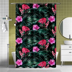 Pink Flamingo Shower Curtain 48  X 72  (small)  by goljakoff