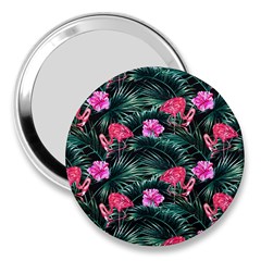 Pink Flamingo 3  Handbag Mirrors by goljakoff