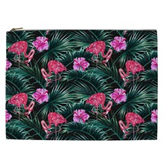 Pink Flamingo Cosmetic Bag (xxl) by goljakoff