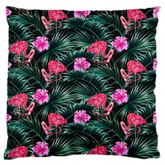 Pink Flamingo Standard Flano Cushion Case (two Sides) by goljakoff