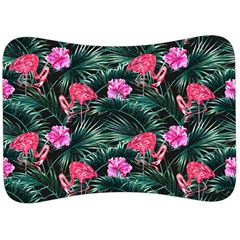 Pink Flamingo Velour Seat Head Rest Cushion by goljakoff