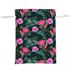 Pink Flamingo  Lightweight Drawstring Pouch (xl) by goljakoff