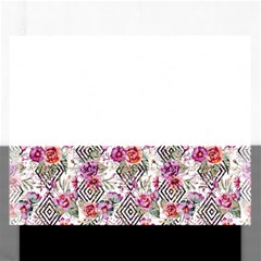 Geometric Flowers Rectangular Jigsaw Puzzl by goljakoff