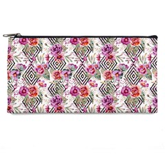 Geometric Flowers Pencil Case by goljakoff