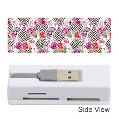 Geometric Flowers Memory Card Reader (stick) by goljakoff