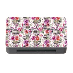 Geometric Flowers Memory Card Reader With Cf by goljakoff