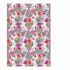 Geometric Flowers Small Garden Flag (two Sides) by goljakoff