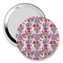 Geometric Flowers 3  Handbag Mirrors by goljakoff