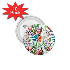 Tropical Flamingos 1 75  Buttons (10 Pack) by goljakoff