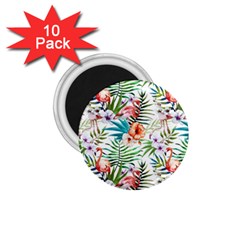 Tropical Flamingos 1 75  Magnets (10 Pack)  by goljakoff