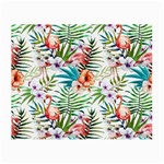 Tropical flamingos Small Glasses Cloth (2 Sides) Front