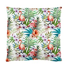 Tropical Flamingos Standard Cushion Case (one Side) by goljakoff