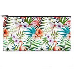 Tropical Flamingos Pencil Case by goljakoff