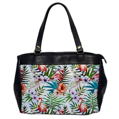 Tropical Flamingos Oversize Office Handbag by goljakoff