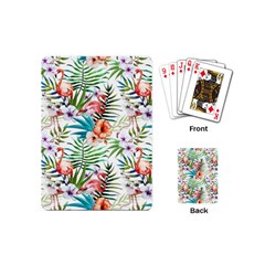 Tropical Flamingos Playing Cards Single Design (mini) by goljakoff