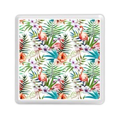 Tropical Flamingos Memory Card Reader (square) by goljakoff