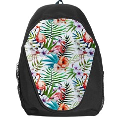 Tropical Flamingos Backpack Bag by goljakoff