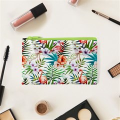 Tropical Flamingos Cosmetic Bag (xs) by goljakoff