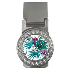 Tropical Flowers Money Clips (cz)  by goljakoff