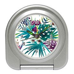 Tropical Flowers Travel Alarm Clock by goljakoff