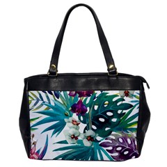 Tropical Flowers Oversize Office Handbag by goljakoff