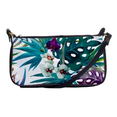 Tropical Flowers Shoulder Clutch Bag by goljakoff