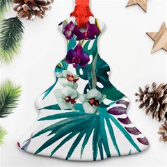 Tropical Flowers Christmas Tree Ornament (two Sides) by goljakoff