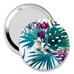 Tropical Flowers 3  Handbag Mirrors by goljakoff